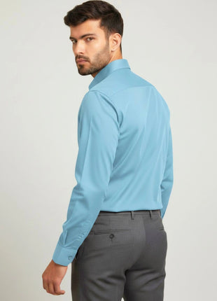 Sky Blue Regular Fit Formal Shirt