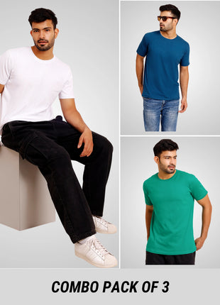 Pack of 3 Premium Plain T-Shirts