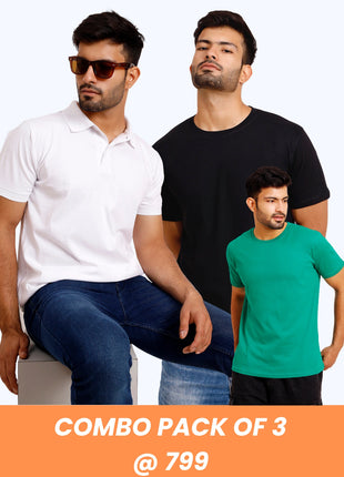 Smart Combo Pack of 3 Premium T-Shirts