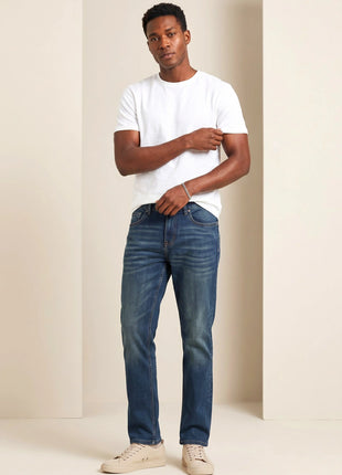 Vintage Faded Blue Straight Fit Jeans