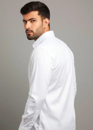 Classic White Regular Fit Formal Shirt